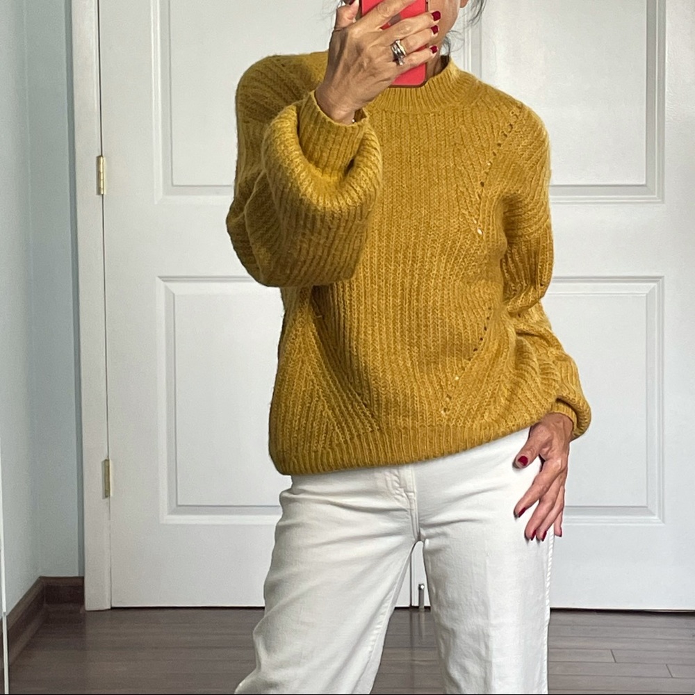 BP Mustard Oversized Cozy Sweater size XXS